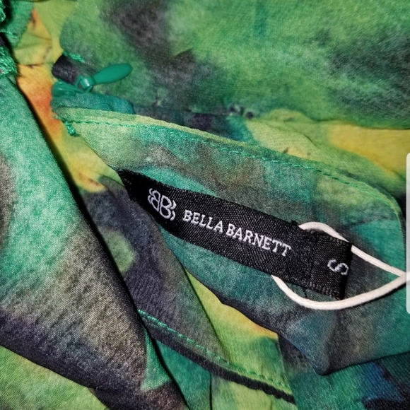 Bella Barnett Printed Halter Neck Maxi Dress Summer HawaiianTropical Print Dress - Picture 11 of 12